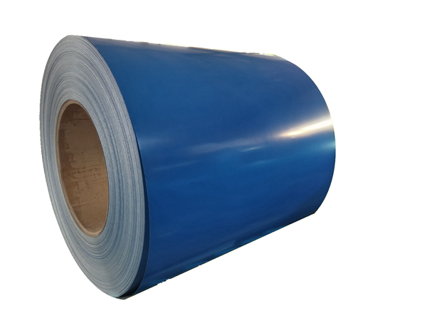 Prepainted steel sheet blue