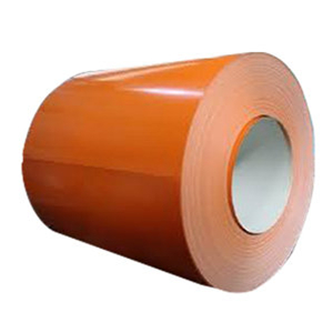 Prepainted steel sheet orange