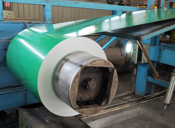 Prepainted steel sheet green