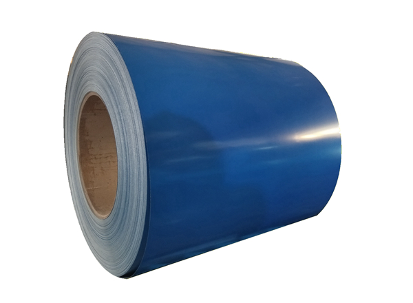 Prepainted steel sheet blue