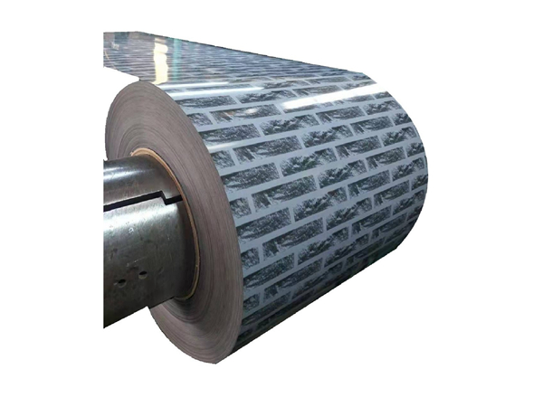 Embossed steel coil